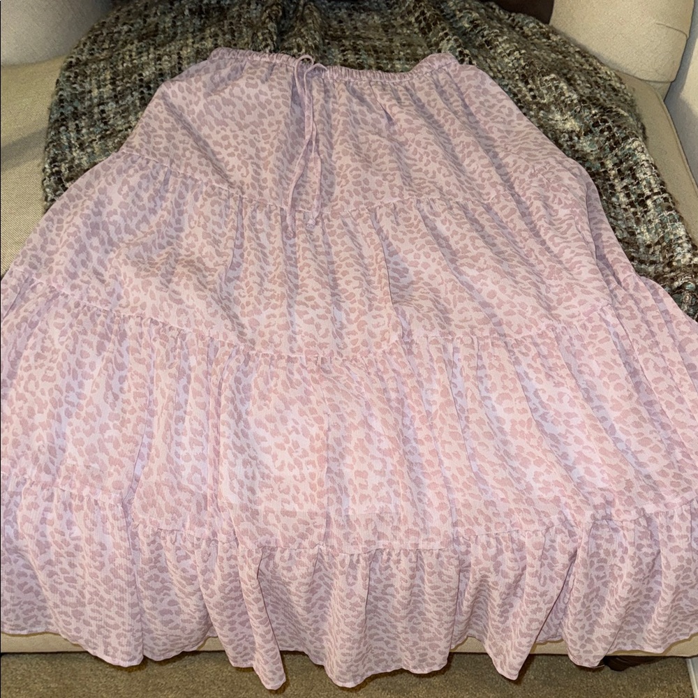 Arie Elegant lilac Tiered Skirt